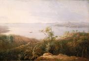 William Westall A Bay on the South Coast of New Holland oil on canvas
